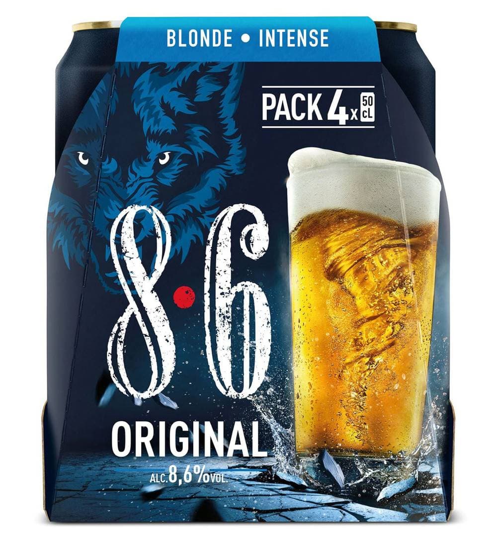 8.6 - Bière blonde originale (4 x 500ml)