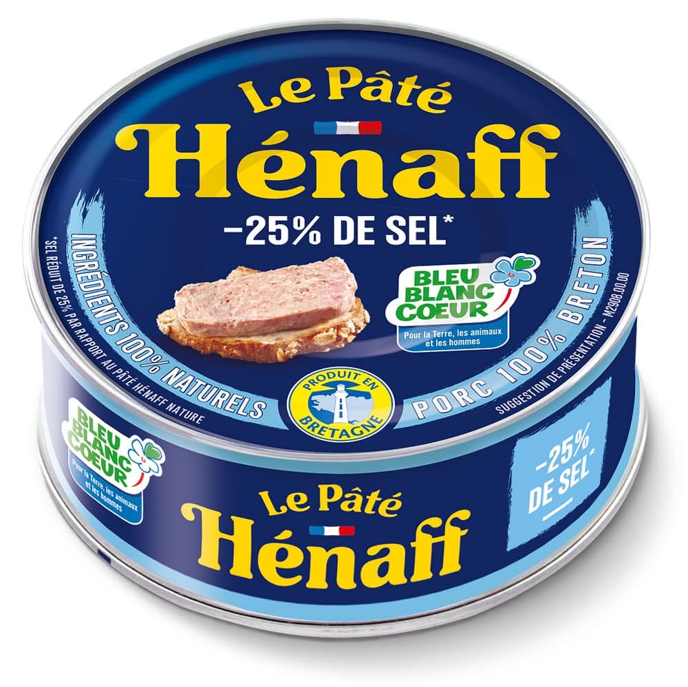 Hénaff - Le pâté -25% de sel (76g)