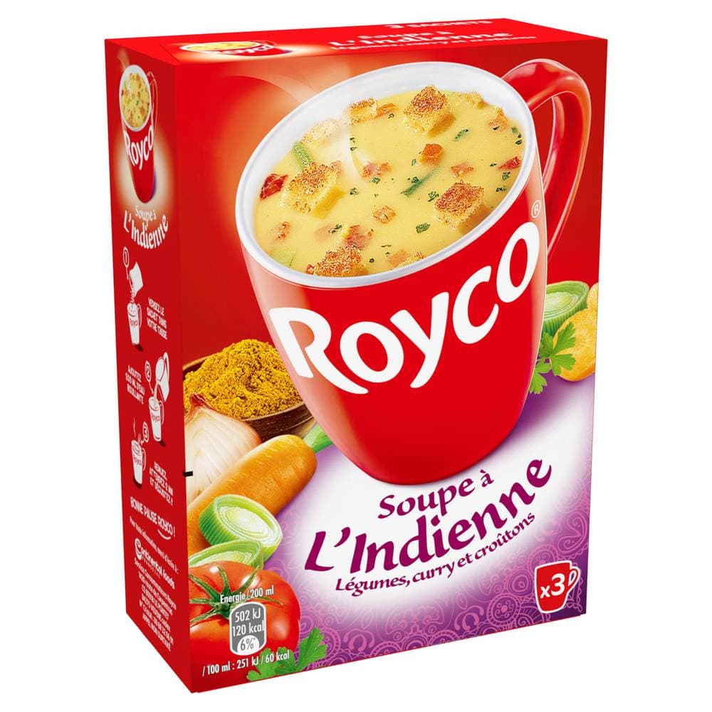 Royco - Soupe à l'indienne, légumes, curry, croûtons (3)