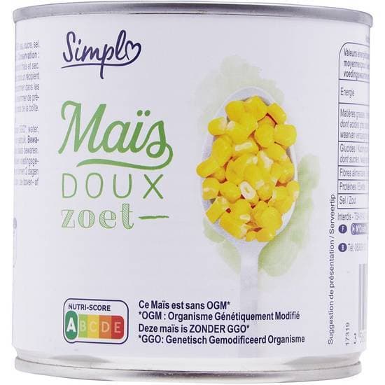 Simpl - Maïs doux (300g)