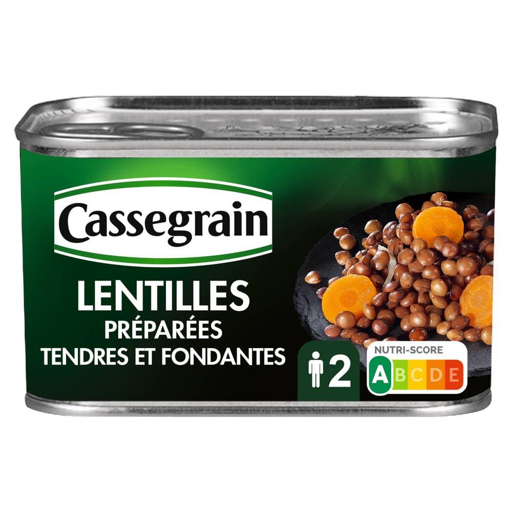 Cassegrain - Lentilles préparées tendres et fondantes (265g)