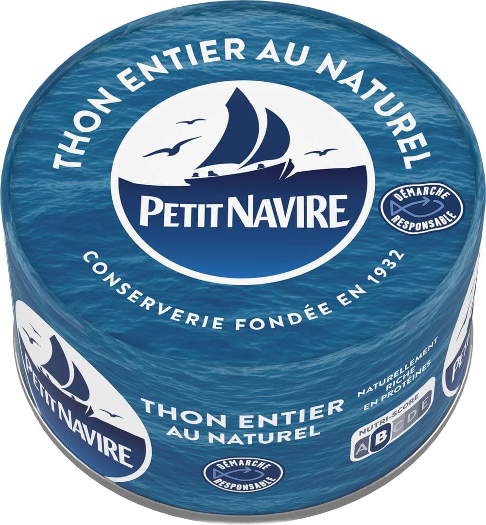 Petit Navire - Thon entier au naturel (132g)