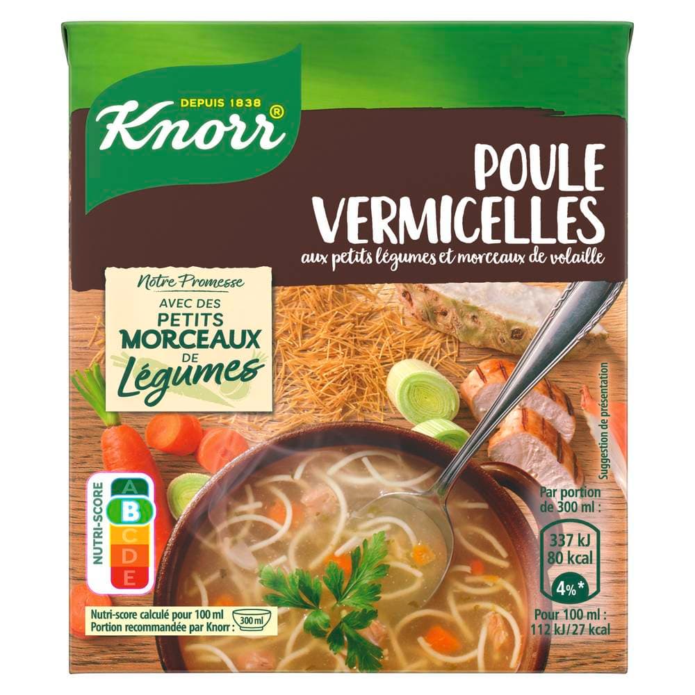 Knorr - Soupe liquide poule vermicelles (300ml)
