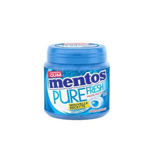 Mentos - Chewing-gum au thé vert sans sucres, fresh mint (50)