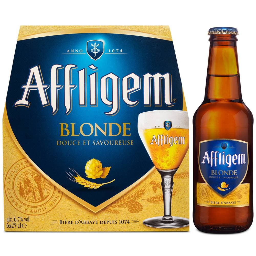Affligem - Bière blonde d'abbaye (6 x 250ml)