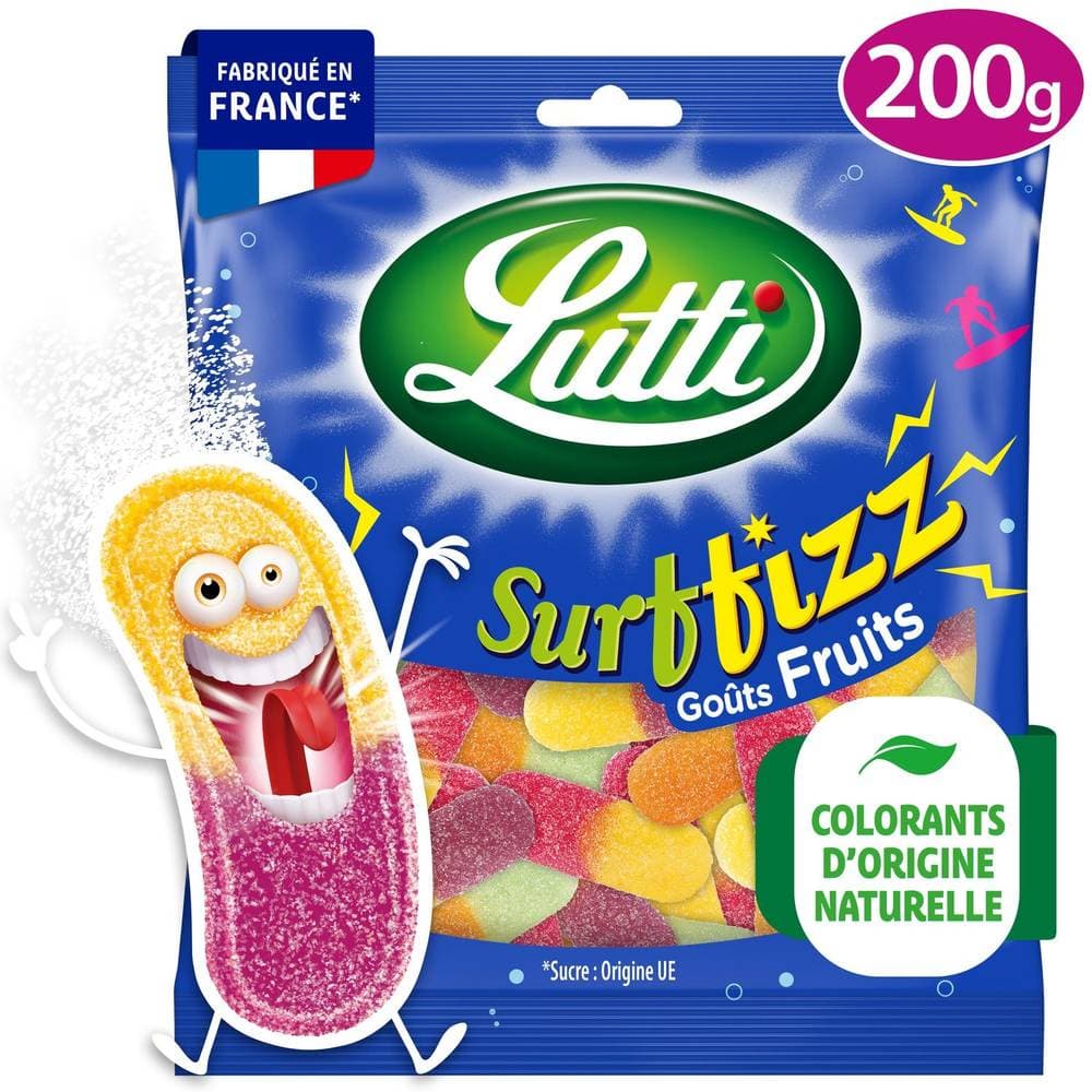 Lutti - Surffizz bonbons gommeux, fruits (200g)